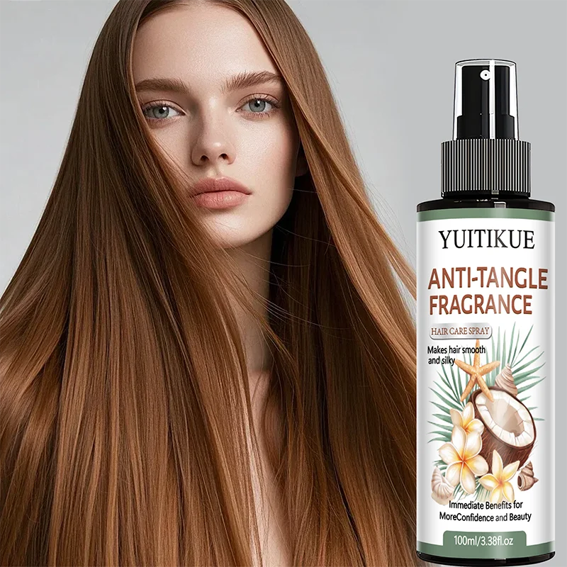 YUITIKUE Anti-Tangle Fragrance Hair Care Spray | For Smooth & Silky Hair | Immediate Frizz Control & Gentle Daily Styling 100ml Peaceful Pleasures Health and Wellness