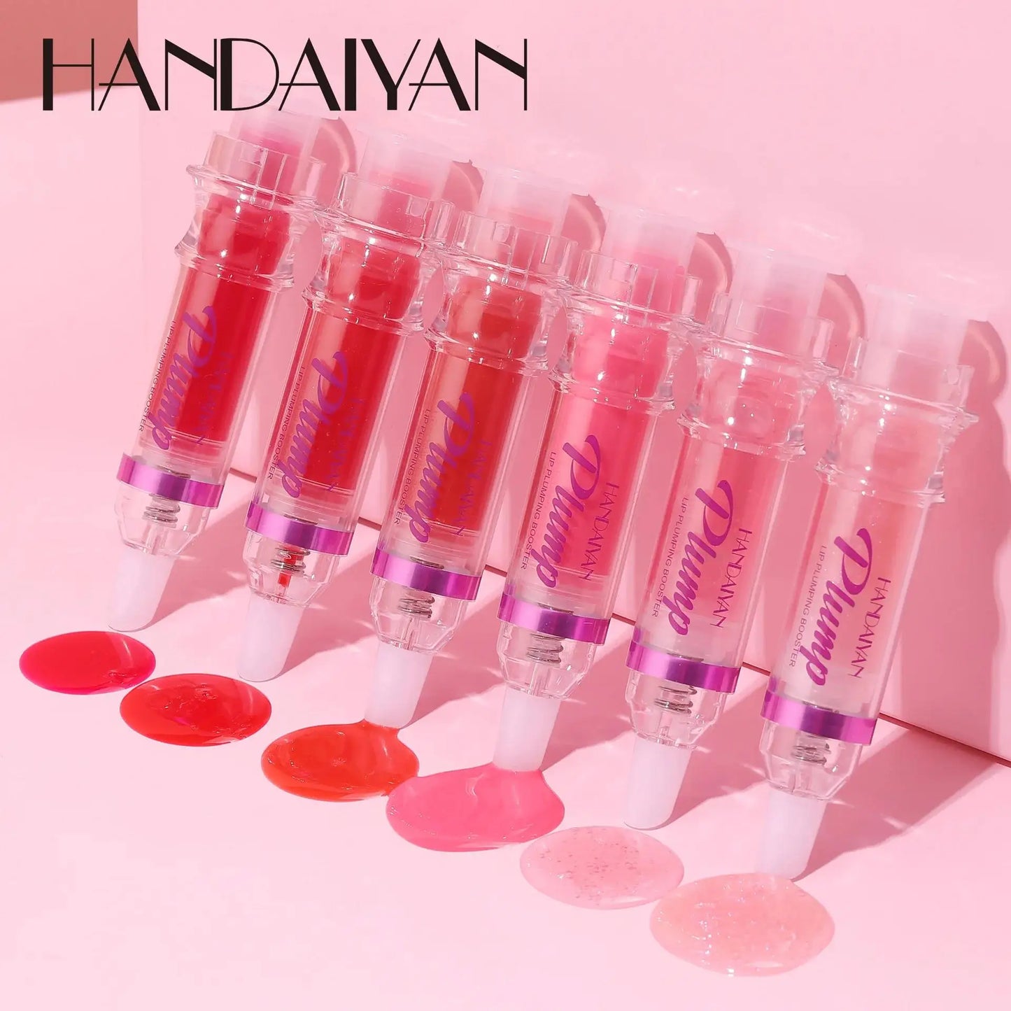 HANDAYAN 6-Color Lip Plumping Gloss – Honey Oil & Vitamin E Set