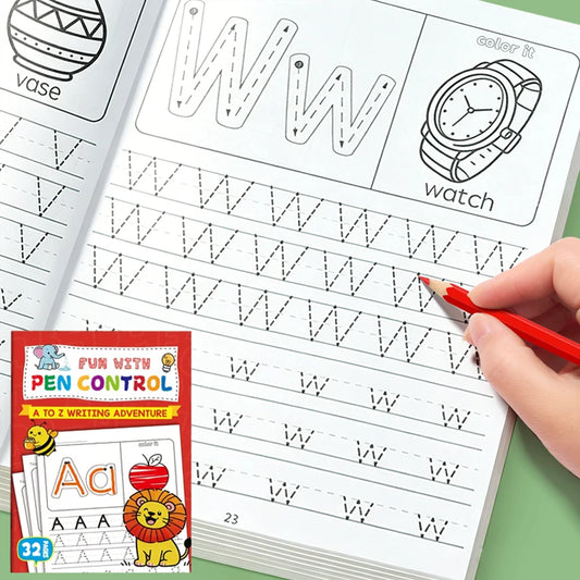 Children's Alphabet Practice Book A-z Writing Toddlers Preschoolers Peaceful Pleasures Health and Wellness