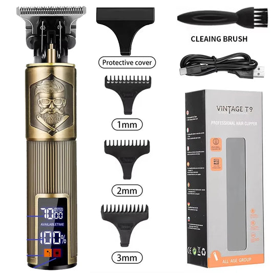 XMSJ T9 USB Rechargeable Hair Clipper & Beard Trimmer for Men Hair Clipper Trimmer Peaceful Pleasures Health and Wellness