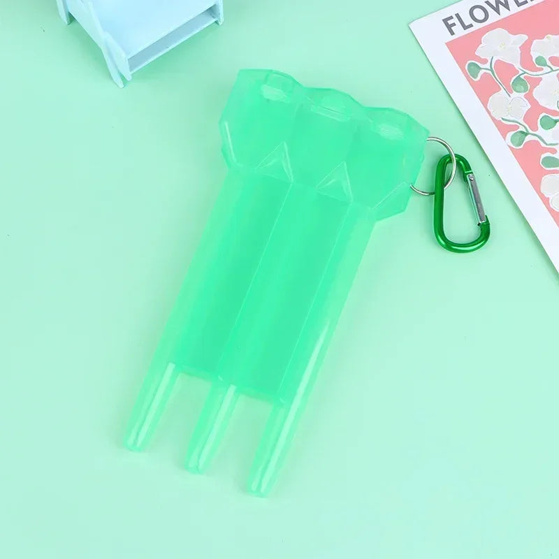 Portable Transparent Dart Box Case | Universal ABS Dart Holder Dart Storage Case Peaceful Pleasures Health and Wellness Green