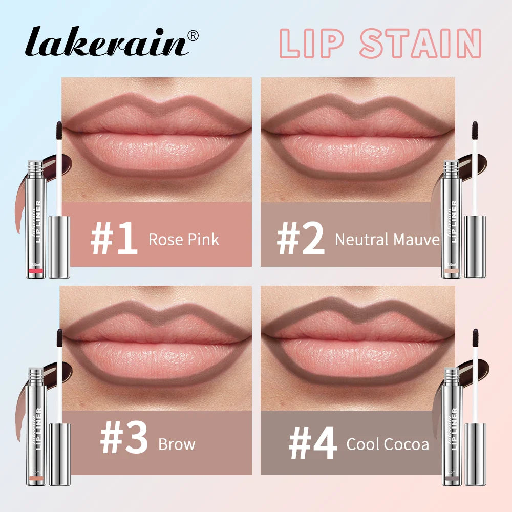 Highly Pigmented Lip Liner Tattoo Matte Peel Off Enhance Lip Liner Lasting Lip Stain Waterproof 4Colors Transfer-proof Lipstic Peaceful Pleasures Health and Wellness