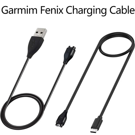 USB-C Charger Cable for Garmin Fenix 8 7 6 5 Series Peaceful Pleasures Health and Wellness