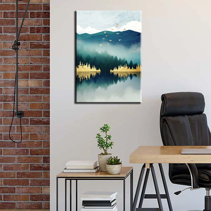Japanese SpaceFrog Canvas Wall Art | Modern Nature Home Decor Canvas Wall Art Peaceful Pleasures Health and Wellness