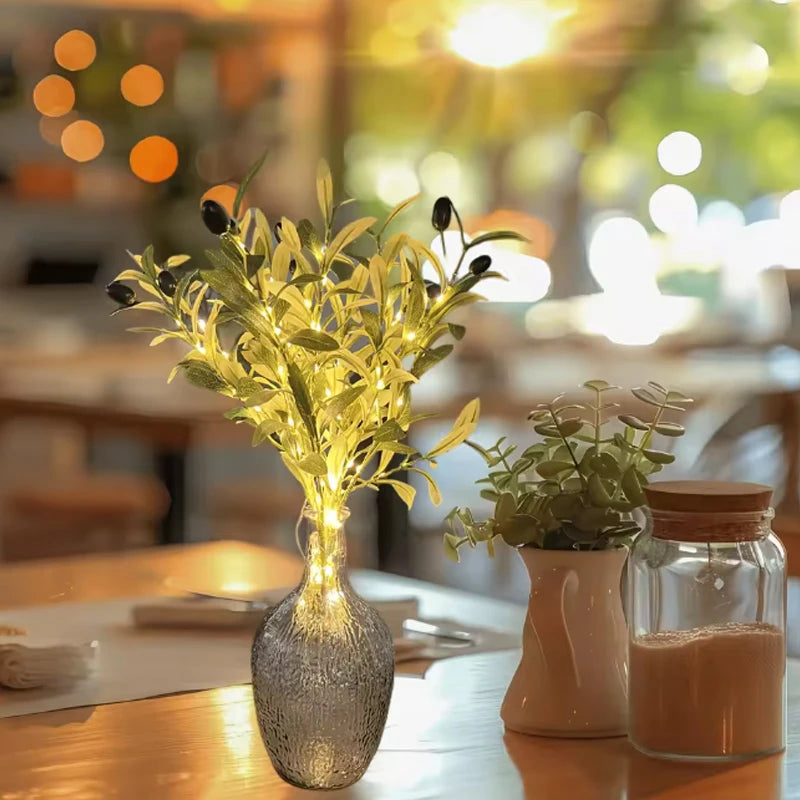 Olive Branch String Lights | Battery Powered Indoor Fairy Light