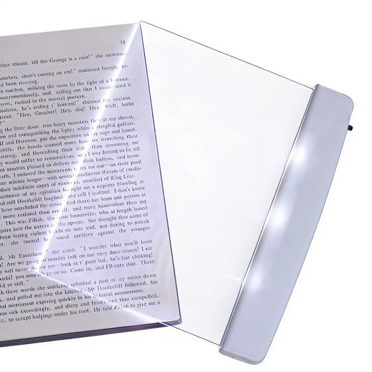 LED Flat Panel Book Light – Eye-Friendly Night Reading Lamp LED Book Light Peaceful Pleasures Health and Wellness