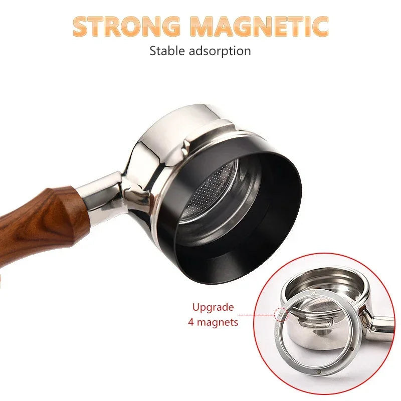 Aluminum Magnetic Espresso Dosing Ring – 51mm 53mm 58mm
