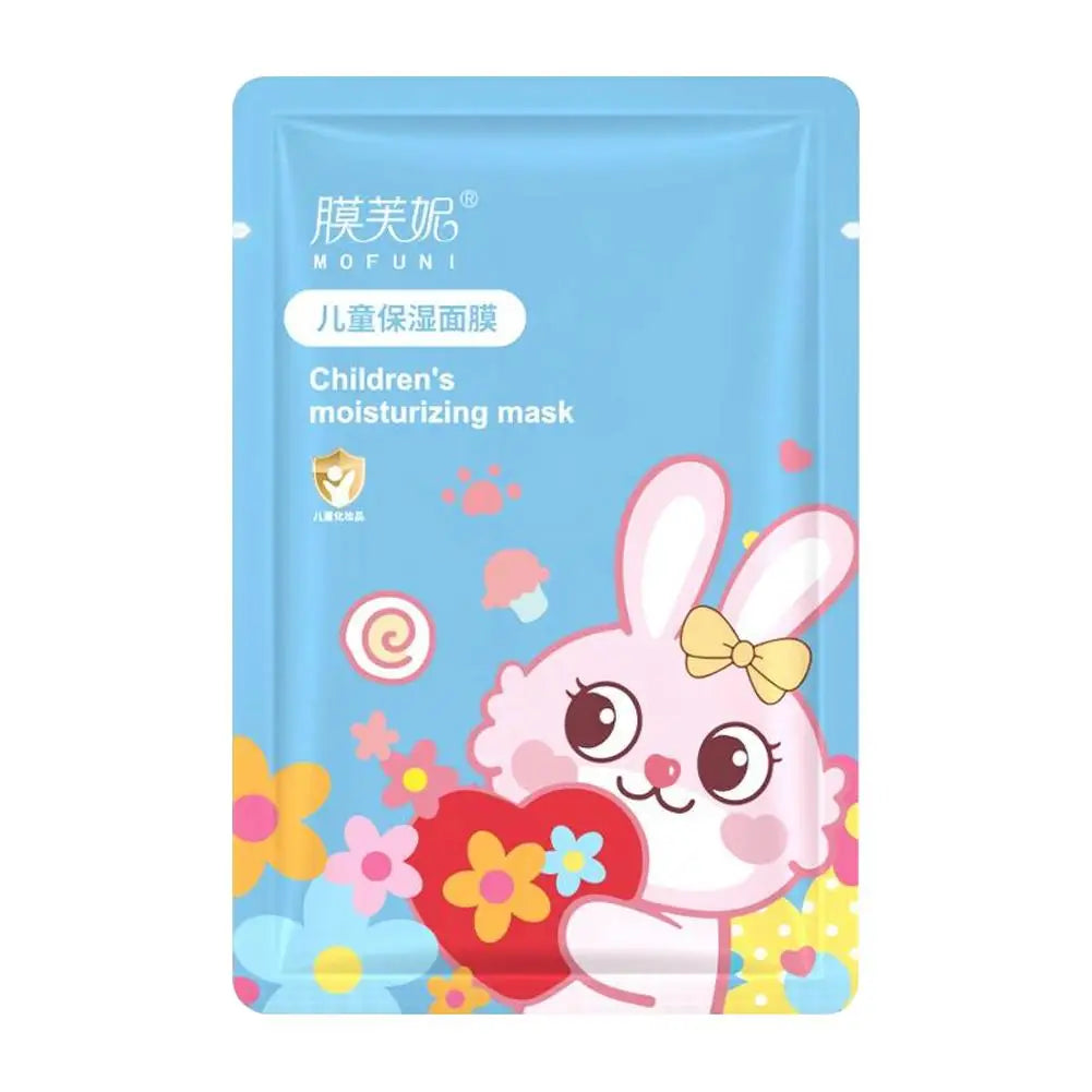 Animal Character Face Mask – Hydrating Hyaluronic Acid Sheet Mask for Kids & Teens Peaceful Pleasures Health and Wellness rabbit-1pc