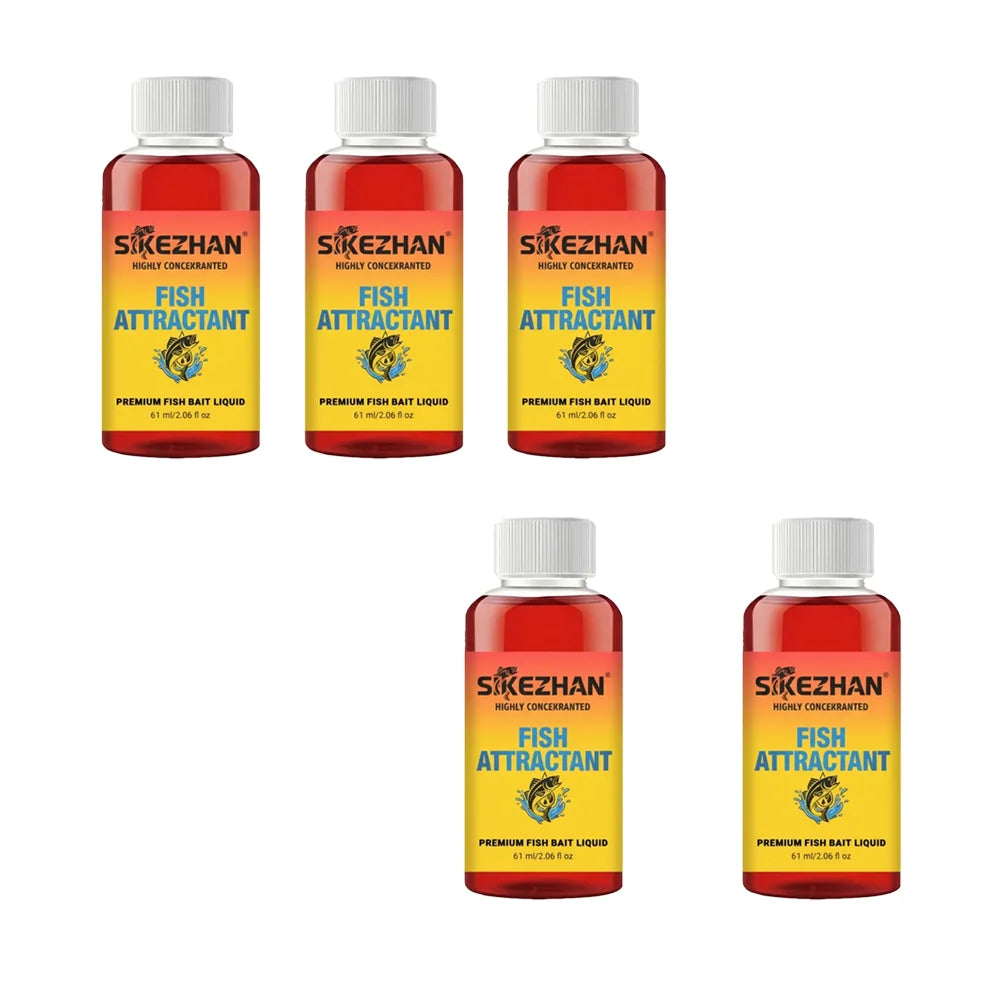 Red Worm Liquid Fish Attractant – Concentrated Bait Scent 5 Pack