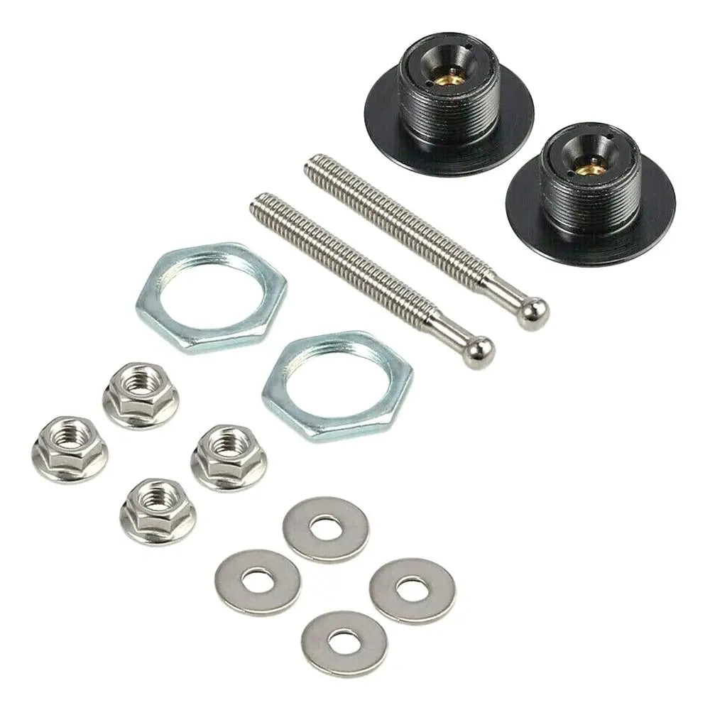 Aluminum Hood Pin Quick Release Push Button Latch Lock – Universal