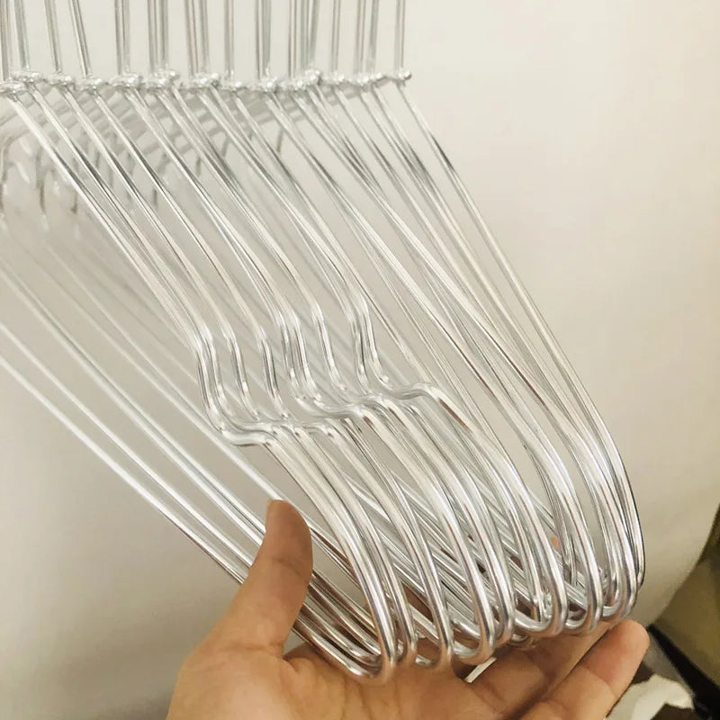 10pcs Silver/Gold Hanger For Clothes Aluminum Alloy Durable Clothes Hanger For Coats Skirts Pants Dress Peaceful Pleasures Health and Wellness