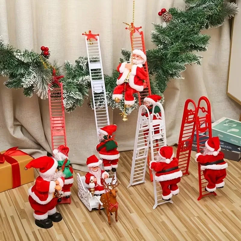Electric Climbing Santa Claus with Music | Christmas Decor