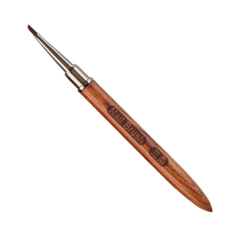 Acrylic Nail Art Liner Brush Grid Stripes Wood Handle Triangular Petal Nail Brush Flower Painting Drawing Pen DIY Manicure Tool Peaceful Pleasures Health and Wellness