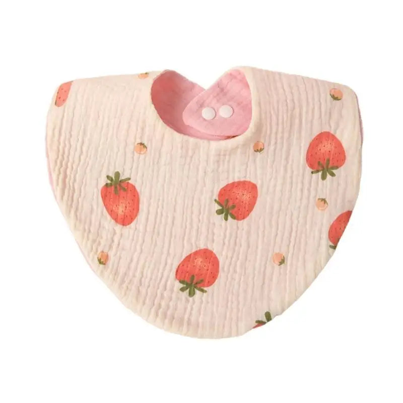 4-Layer Cotton Baby Drool Bibs – Soft, Absorbent, Floral