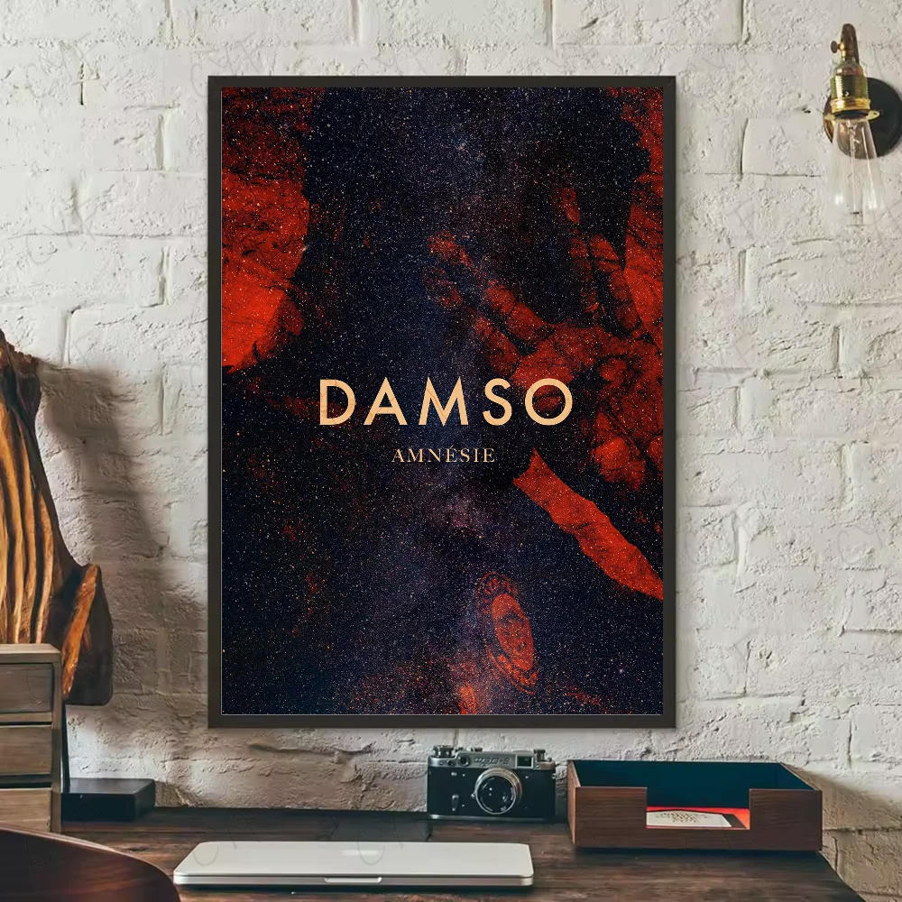 D-Damso Qalf Rapper Poster HD art sticky wall waterproof home living room bedroom bar aesthetic decoration Peaceful Pleasures Health and Wellness z14 40X50cmNoframe