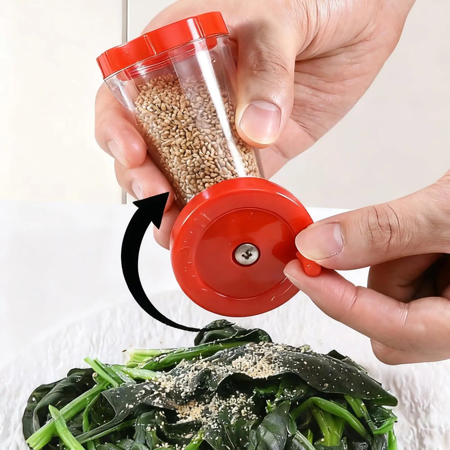 Hand-Cranked Sesame & Spice Grinder Mill | Manual Kitchen Tool