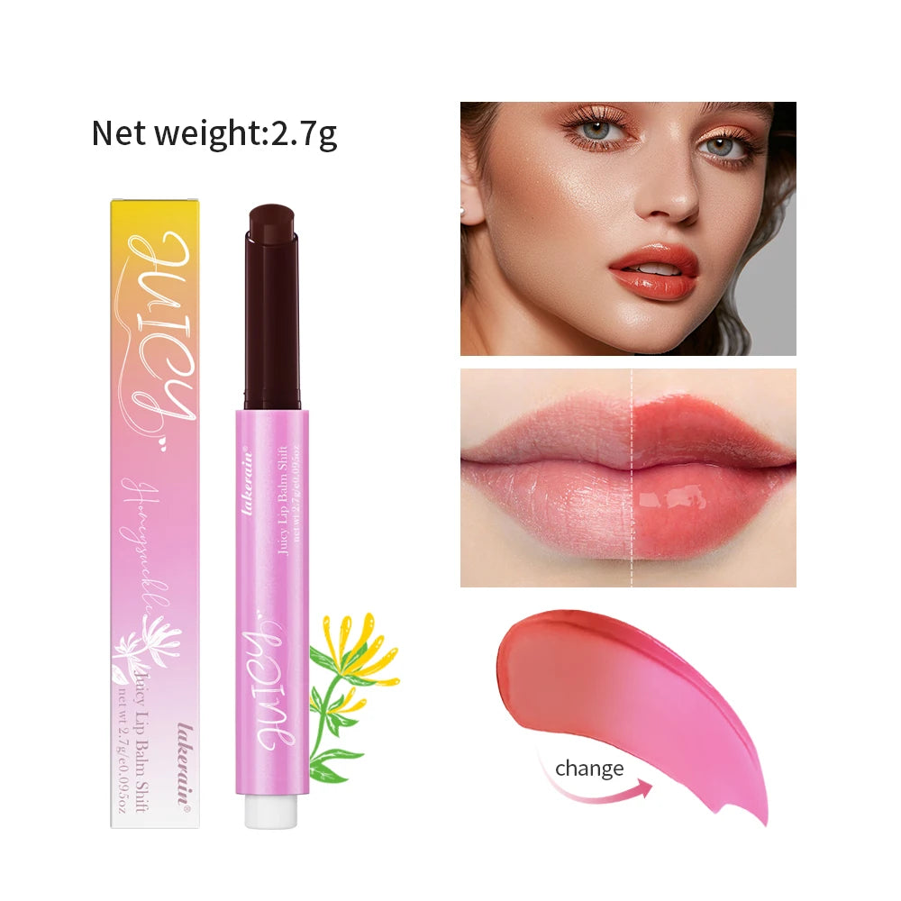 juicy lip balm gloss Color Change Hydrating & Nourishing Lip Gloss Balm with Vitamin E Lip Balm Long Lasting Moisturizing Lipst Peaceful Pleasures Health and Wellness Honeysuckle3