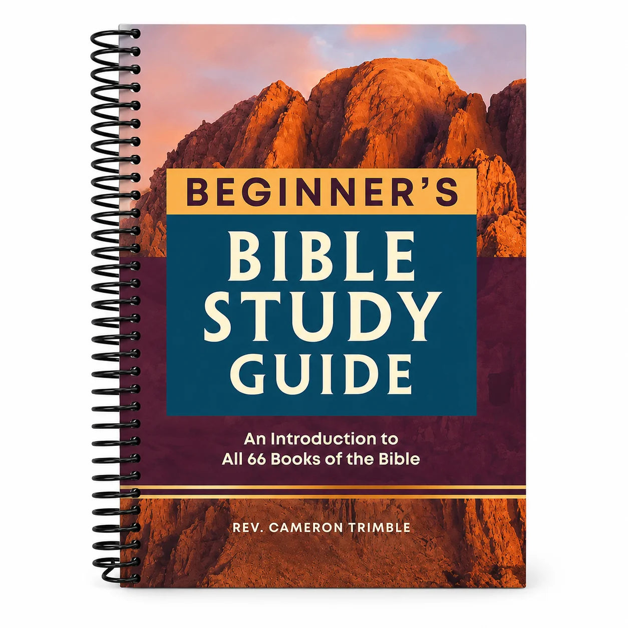Beginner S Bible Study Guide Mountain Cover Spiral Scripture Journal