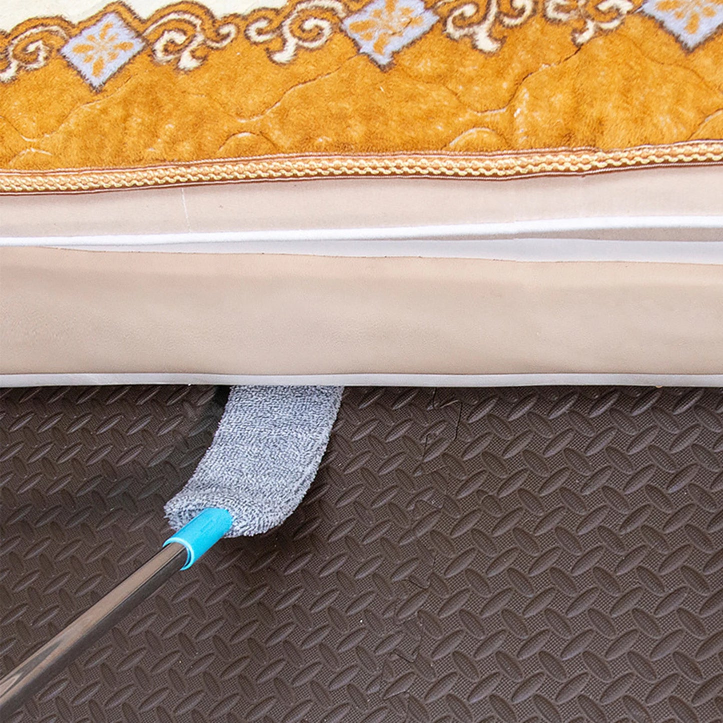 Gaps Dust Cleaner Microfiber Under Furniture & Appliance Mop with Extendable Stainless Steel Rod Household Cleaning Brushes Peaceful Pleasures Health and Wellness