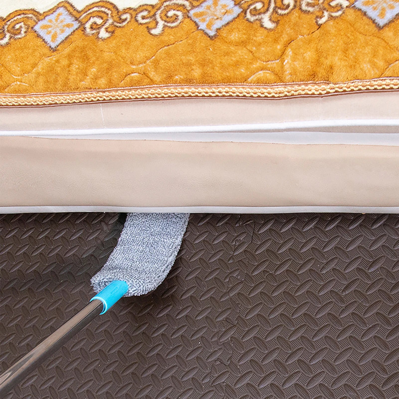 Gaps Dust Cleaner Microfiber Under Furniture & Appliance Mop with Extendable Stainless Steel Rod Household Cleaning Brushes Peaceful Pleasures Health and Wellness