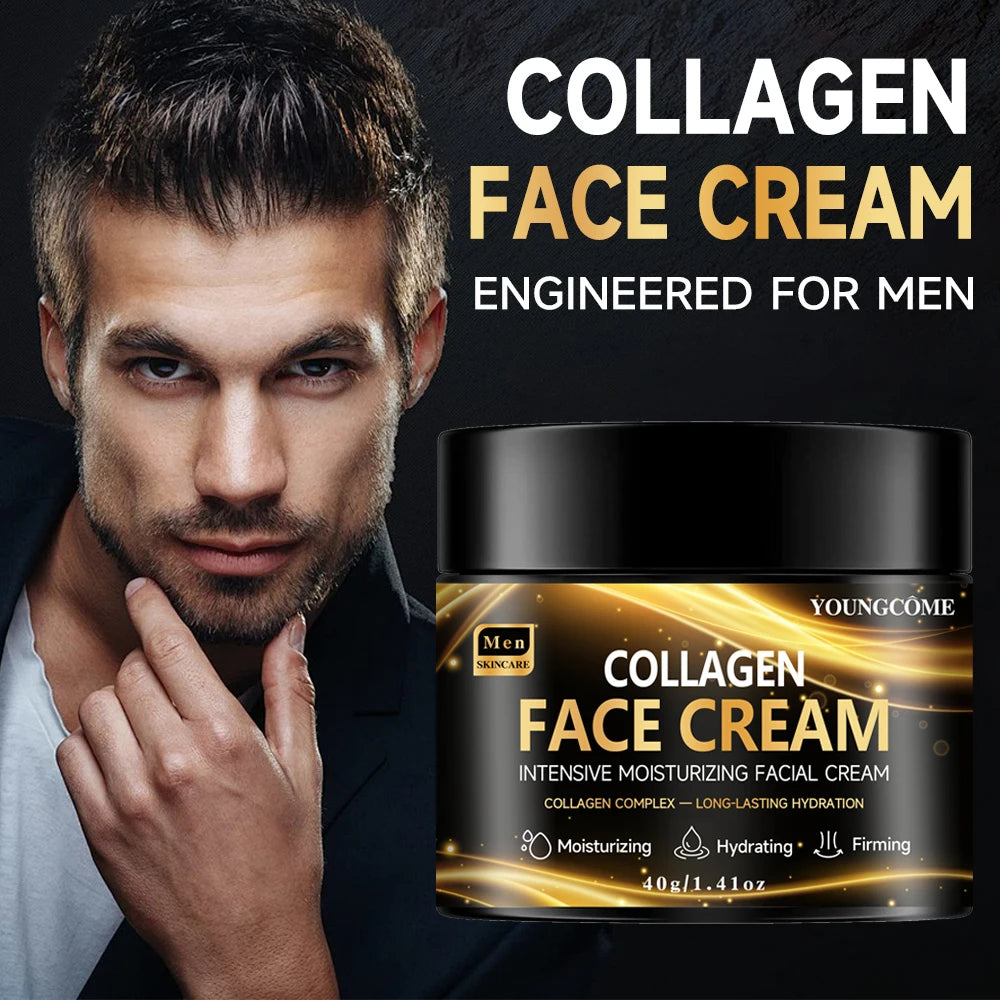 Men's Collagen Moisturizer – Hyaluronic Acid Anti-Wrinkle Cream Men's Face Moisturizer Peaceful Pleasures Health and Wellness