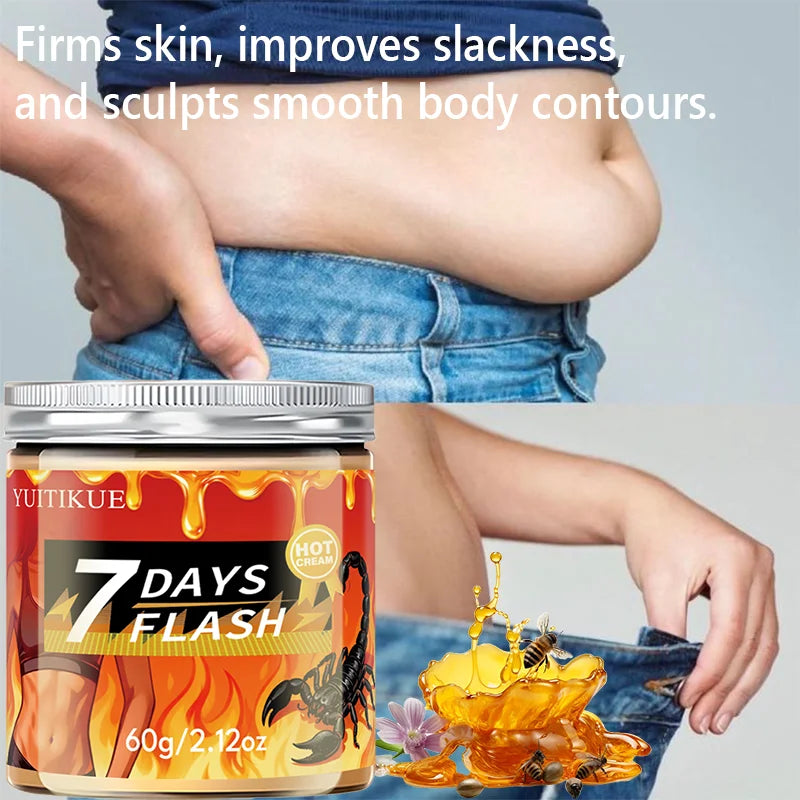 Yuitikue 7 Days Flash Hot Cream, 60g Advanced Hot Massage Cream for Hydrating, Moisturizing & Firming Body Care Peaceful Pleasures Health and Wellness