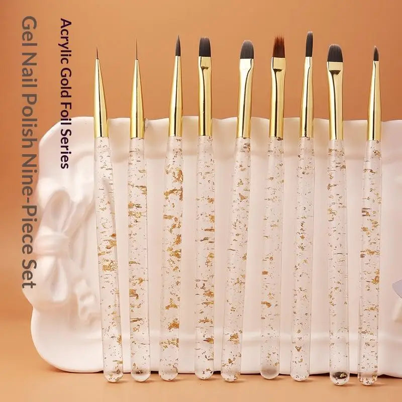 1Pcs Nail Brush Set Detail Work Pens Stylish Acrylic Handles Gel Nail Art Fine Line Painting Professional Home Use Manicure Tool Peaceful Pleasures Health and Wellness
