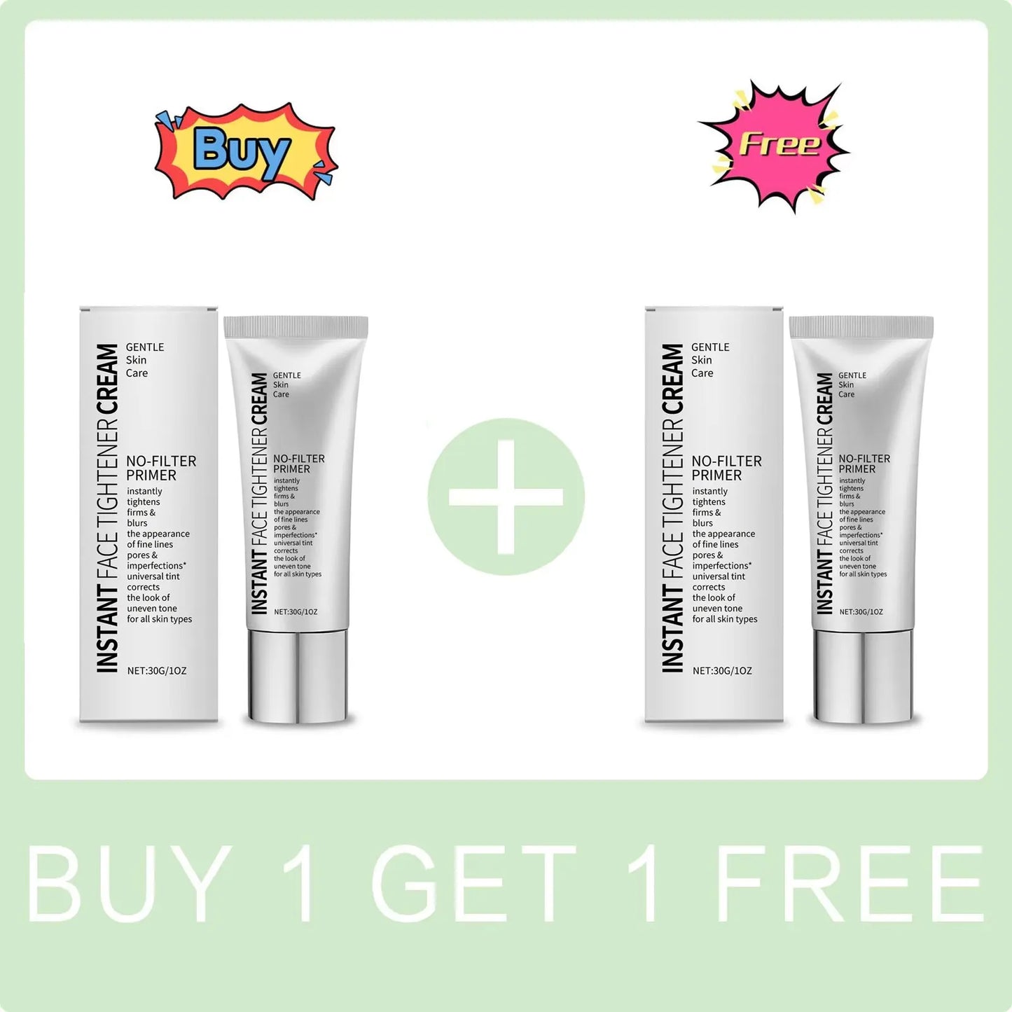 No-Filter Primer Oil Control Hydrate Moisturizing Firming Smoothing Reduce Redness Improve Dulness Nourish Primer Makeup Cream Peaceful Pleasures Health and Wellness Buy 1 Get 1 Free
