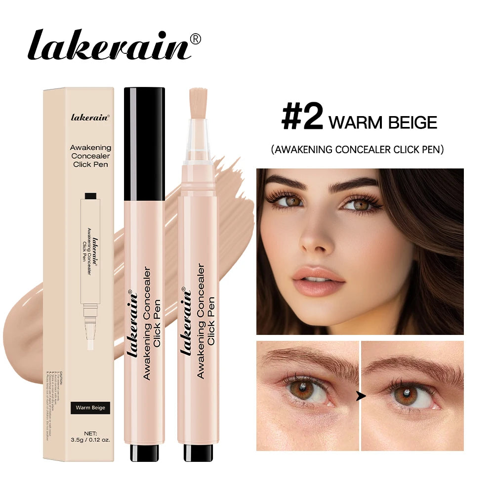 3 Colors Liquid Press Concealer Pen Detail Covering Acne Dark Circles Even Skin Tone Brightening Foundation Face Holding Makeup Peaceful Pleasures Health and Wellness 02