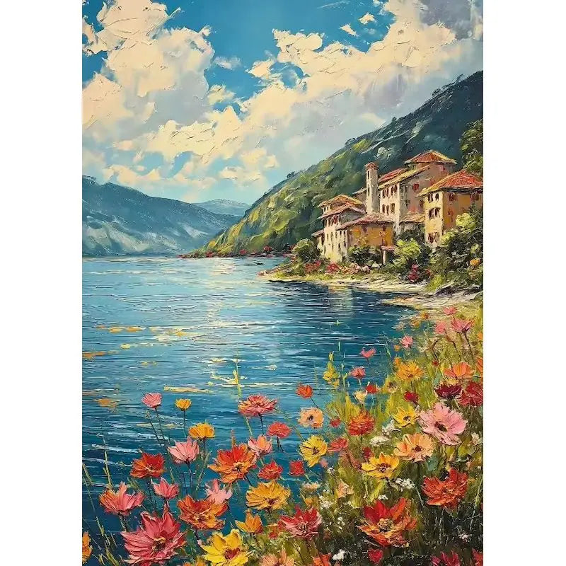 Art Decor Paintings for Living Room, Bedroom, Perfect as Gifts Peaceful Pleasures Health and Wellness 111 50x70cm Unframed