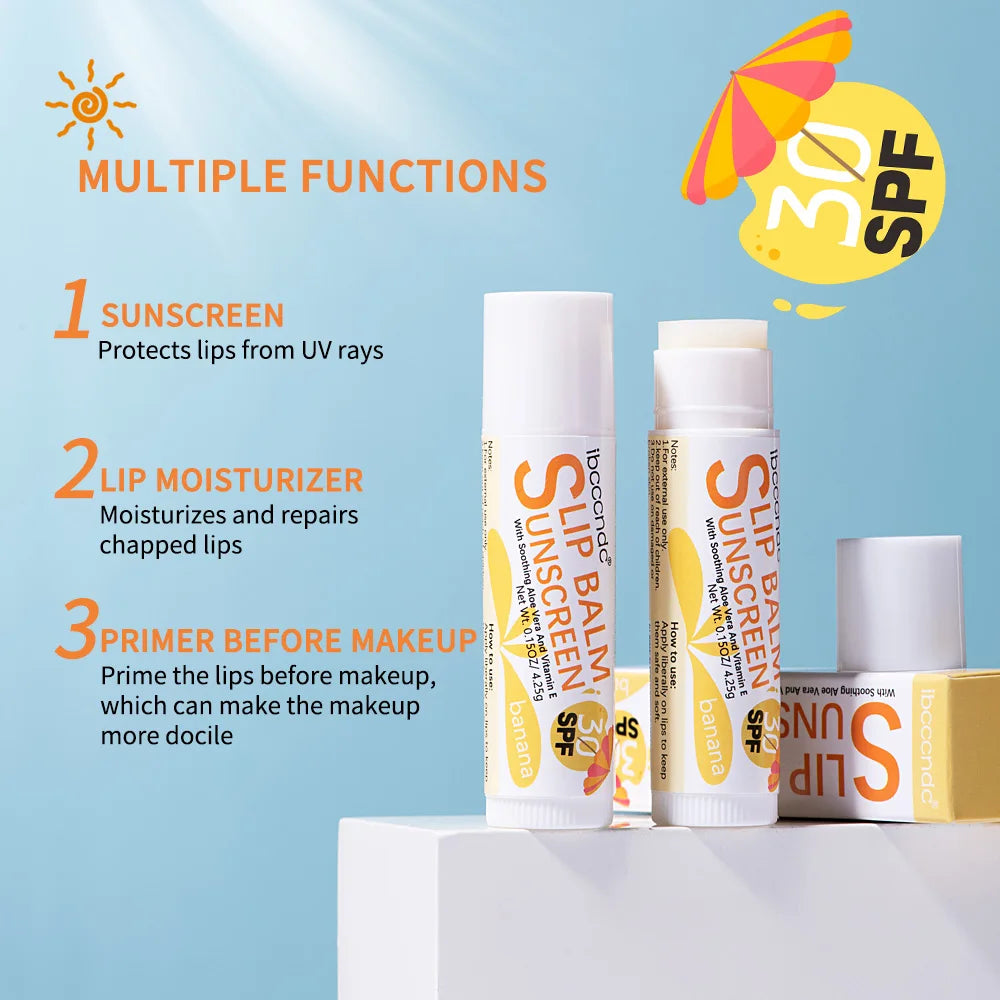 New Sunscreen Lip Balm SPF30 Hydrating Lip Sunblock For Protects Travel Size Sunscreen For Lips Soothes And Moisturizes Lips Sun Peaceful Pleasures Health and Wellness