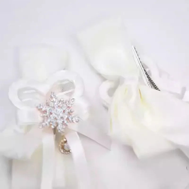 Snowflake Three-dimensional Clip Hair Accessories Women Cute Hair Ties Original Hair Clip Christmas Clip Snowflake Hairpin New Peaceful Pleasures Health and Wellness