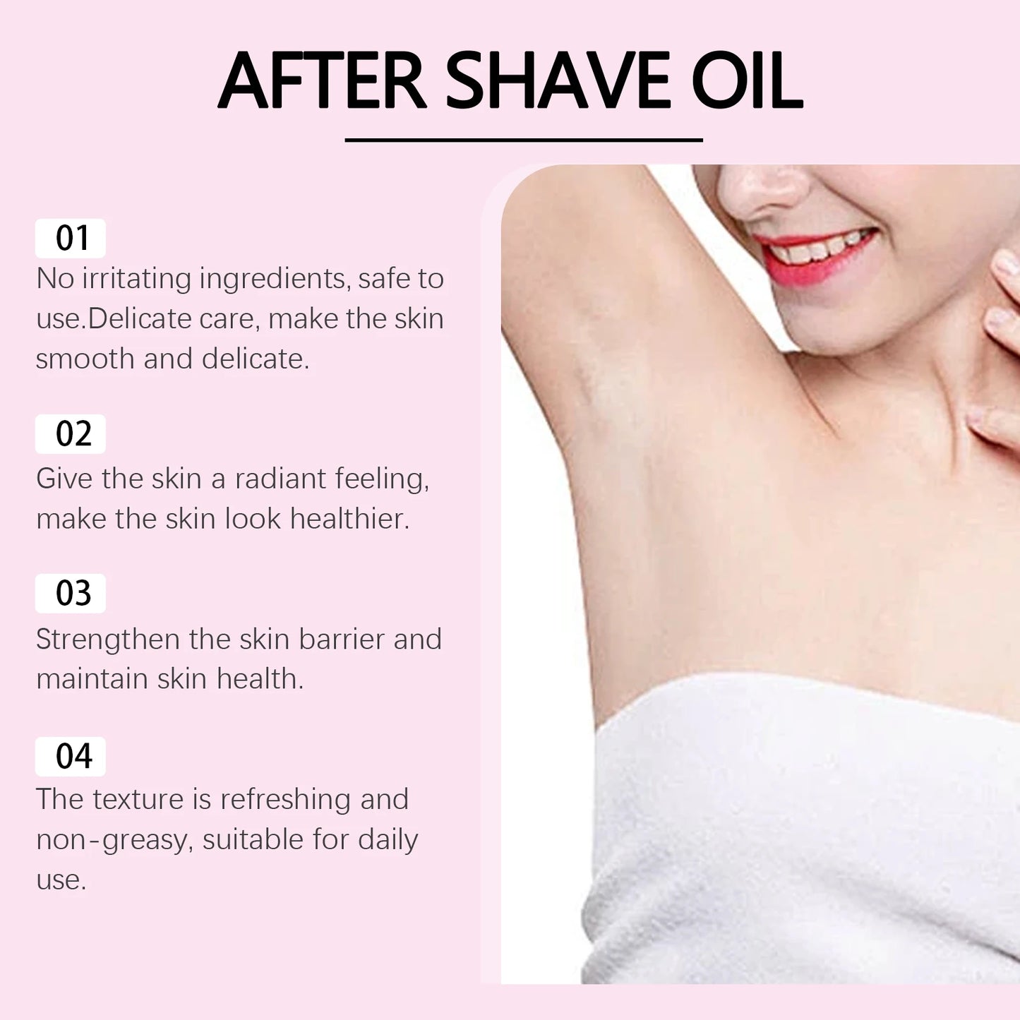 Strawberry Aftershave Body Oil 40ml | Moisturizing & Soothing