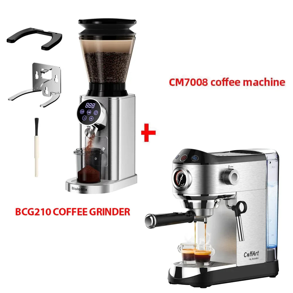 BioloMix 20 Bar Semi-Auto Espresso Machine with Steam Frother – 1350W Coffee Machine Peaceful Pleasures Health and Wellness CM7008 N BCG210 United States UK