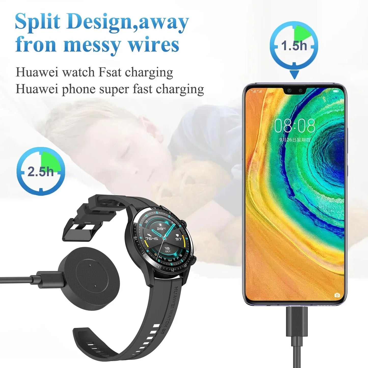 Huawei Watch GT/GT2/GT2e & Honor Magic Charger Cable