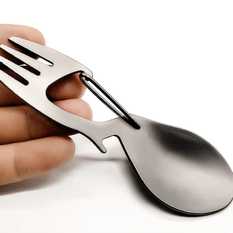 Titanium Spork – Lightweight Camping Fork & Spoon Utensil Camping Spork Peaceful Pleasures Health and Wellness