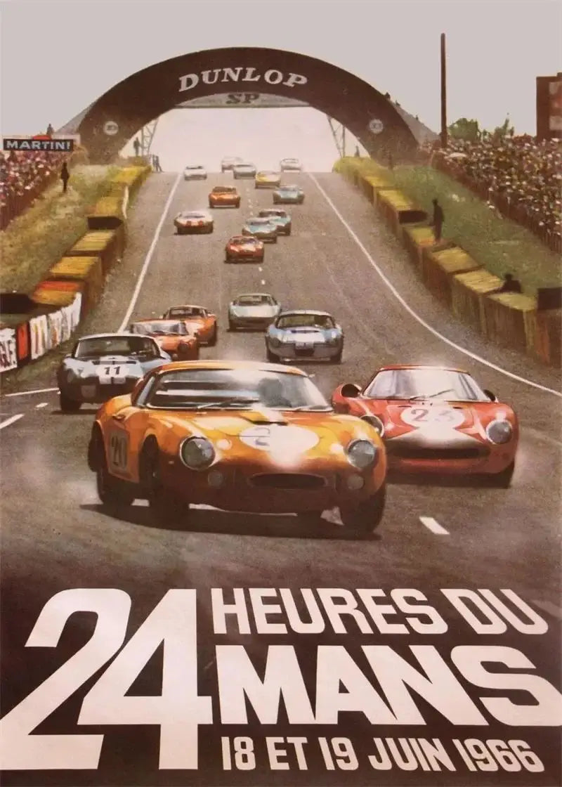 F1 Le Mans Race Car Canvas Wall Art | Formula Grand Prix Print
