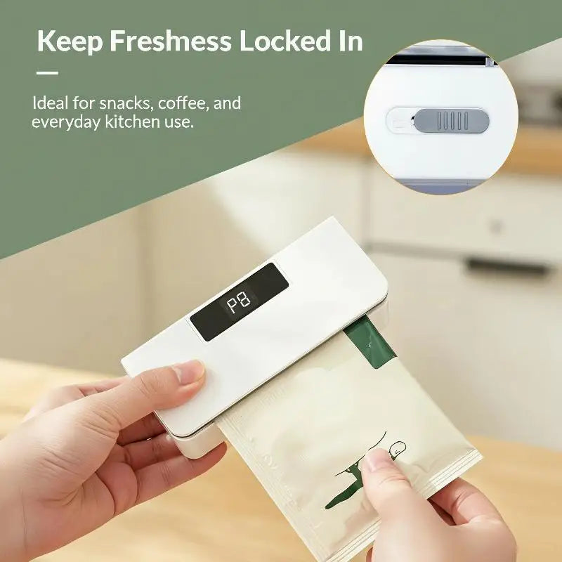 2-in-1 Portable USB Rechargeable Heat Bag Sealer & Cutter Heat Bag Sealer Peaceful Pleasures Health and Wellness