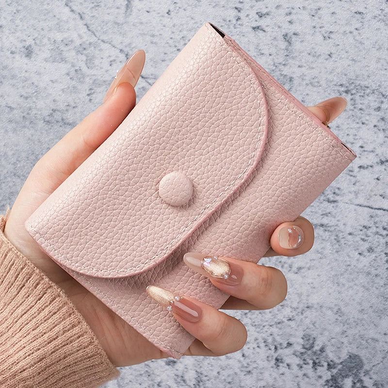 Women's Slim PU Leather Wallet – Multi-Card & Coin Purse