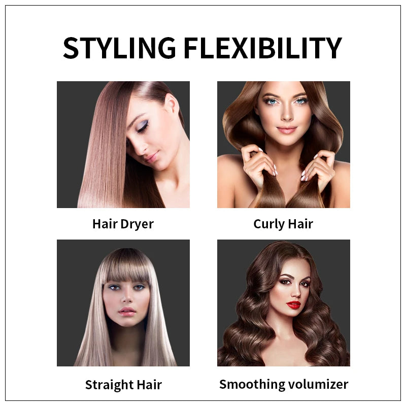 LISAPRO 3 IN 1 Hot Air Brush One-Step Hair Dryer And Volumizer Styler and Dryer Blow Dryer Brush Professional 1000W Hair Dryers Peaceful Pleasures Health and Wellness