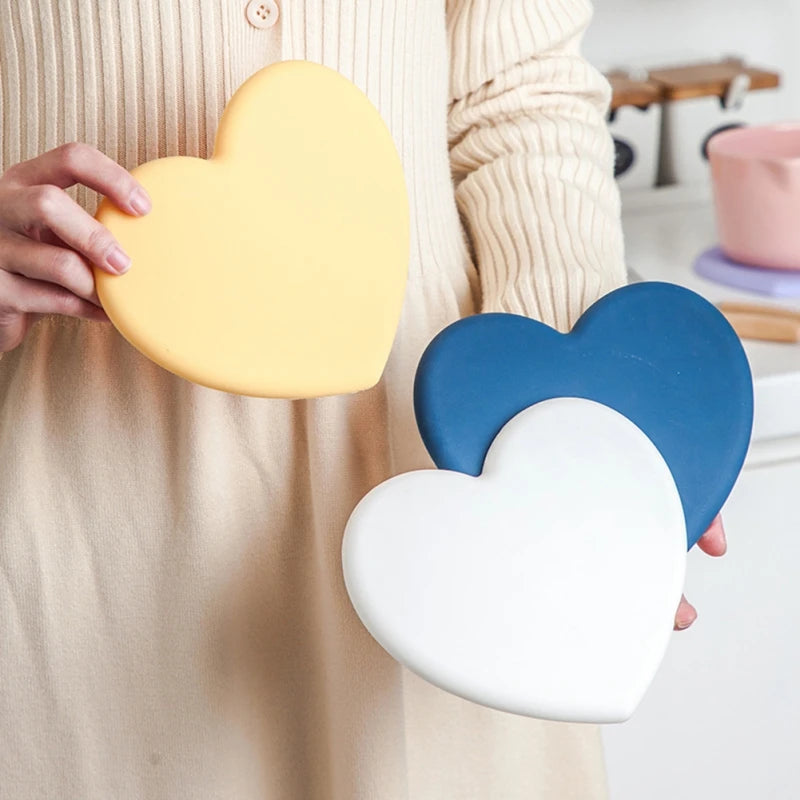 1pc Peach Shaped Silicone Insulation Pad Anti Scalding Korean Style High-temperature and Heat-resistant Pad Peaceful Pleasures Health and Wellness