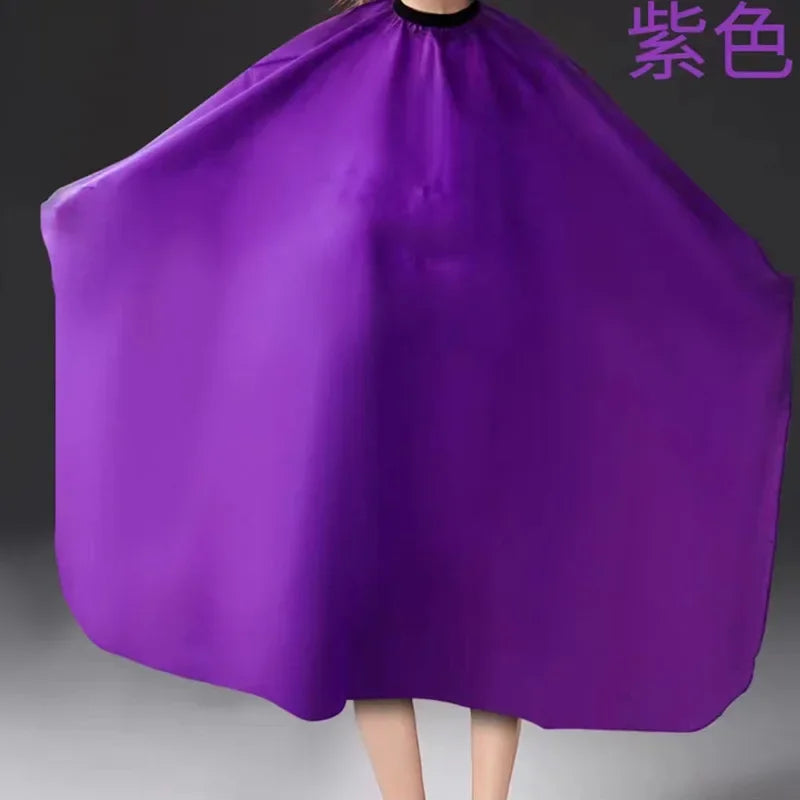 140*120cm Hair Cutting Gown Barber Salon Gown Cape Hairdresser Hair Cutting Waterproof Cloth Tools Hairdressing Dress Cape Apron Peaceful Pleasures Health and Wellness Purple