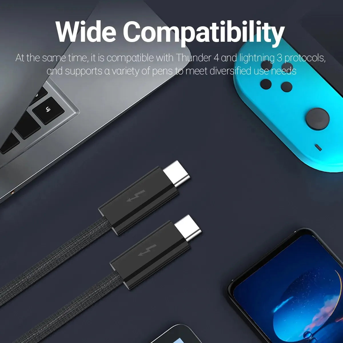 USB 4.0 Type-C Cable 240W 40Gbps 8K Thunderbolt 3/4 | Gopala