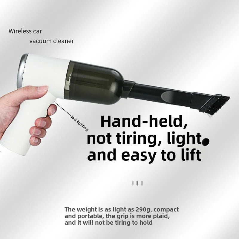 Portable USB Charging Handheld Vacuum Cleaner Easy Clean Brushless Motor for Car Household Wet Dry Cleaning Electric Peaceful Pleasures Health and Wellness