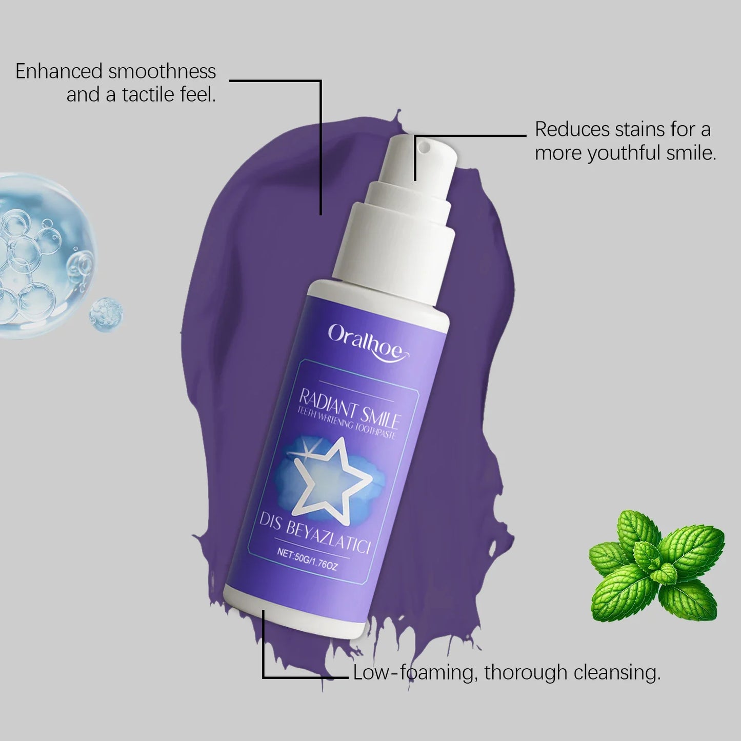 Purple Toothpaste – Whitening, Tartar Control & Fresh Breath