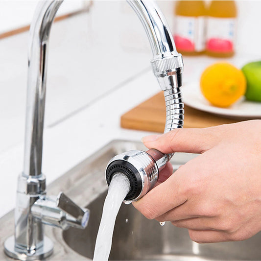 Kitchen splash proof PVC black wire long thread installation splash proof head pressurized soft aerator shower faucet Peaceful Pleasures Health and Wellness