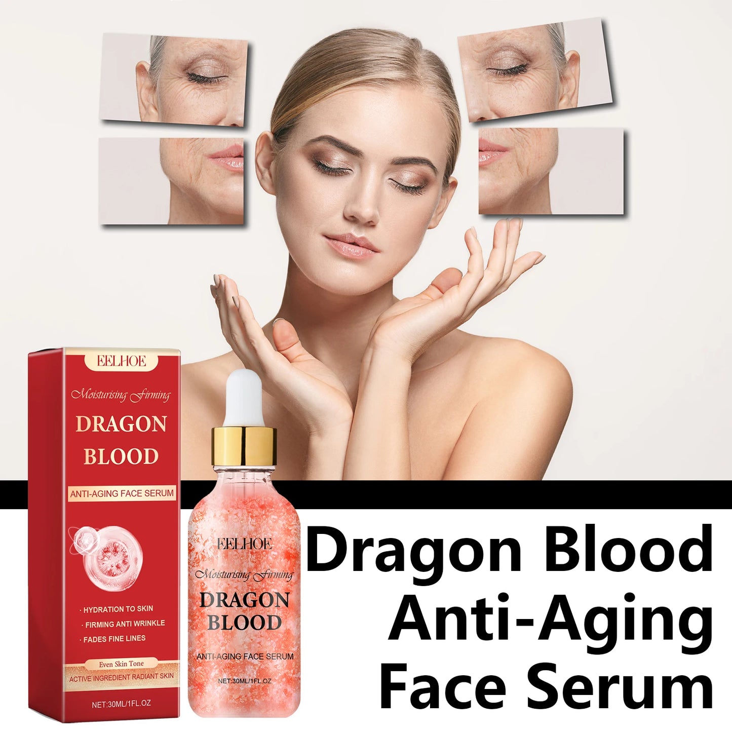 EELHOE Dragon Blood Anti-Aging Face Serum 30ml – Wrinkle Anti-Aging Face Serum Peaceful Pleasures Health and Wellness