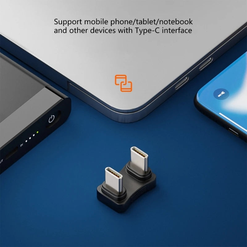 180° USB-C to USB-C Adapter | PD 65W Fast Charging U-Shape Peaceful Pleasures Health and Wellness