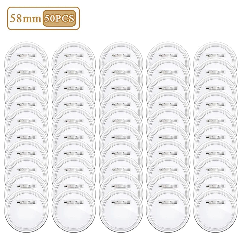 DIY Badge Making Kit – Acrylic Flip Pin Brooch 25mm & 58mm