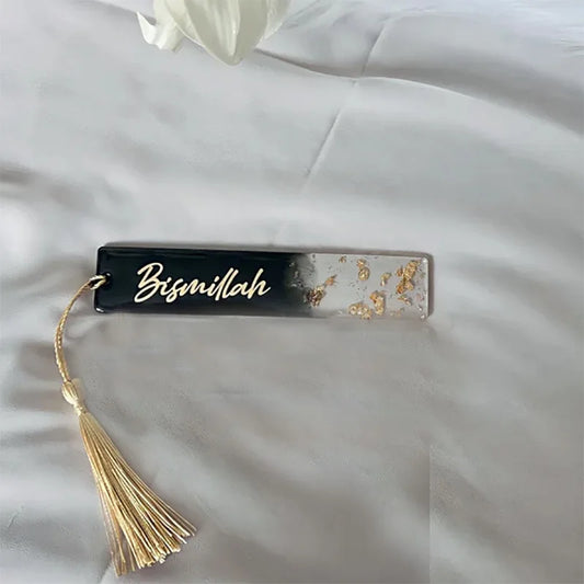 Resin Bismillah Quran Bookmark | Ramadan Eid Islamic Gift Resin Quran Bookmark Peaceful Pleasures Health and Wellness Bookmark